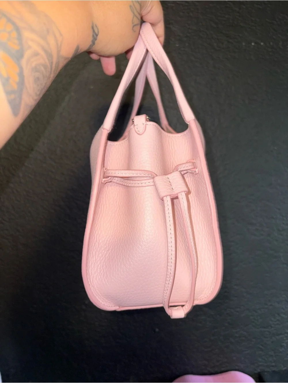 kate spade Pink Pebbled Leather Mini Top-Handle Crossbody